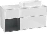 Villeroy & Boch Waschbeckenunterschrank Finion F68, Eckig, White Matt Lacquer /