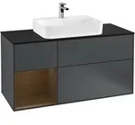 Villeroy & Boch Waschbeckenunterschrank Finion F41, Midnight Blue Matt Lacquer,