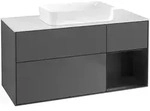 Villeroy & Boch Waschbeckenunterschrank Finion F71, Anthracite Matt Lacquer,