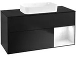 Villeroy & Boch Waschbeckenunterschrank Finion F71, 1200x603x501 mm, Black Matt