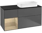Villeroy & Boch Waschbeckenunterschrank Finion F68, Anthracite Matt Lacquer,