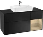 Villeroy & Boch Waschbeckenunterschrank Finion F42, 1200x603x501 mm, Black Matt