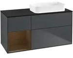 Villeroy & Boch Waschbeckenunterschrank Finion F68, Midnight Blue Matt Lacquer,
