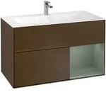 Villeroy & Boch Waschbeckenunterschrank Finion G04, Walnut Veneer, 996x591x498...