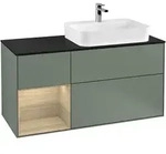 Villeroy & Boch Waschbeckenunterschrank Finion F39, Olive Matt Lacquer,...