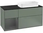 Villeroy & Boch Waschbeckenunterschrank Finion F27, Olive Matt Lacquer,...