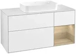 Villeroy & Boch Waschbeckenunterschrank Finion F71, Eckig, Glossy White...