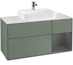 Villeroy & Boch Waschbeckenunterschrank Finion F42, Olive Matt Lacquer,...