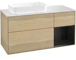 Villeroy & Boch Waschbeckenunterschrank Finion F281PDPC, Eckig, Oak Veneer,