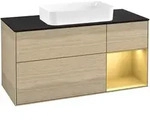 Villeroy & Boch Waschbeckenunterschrank Finion F71, Eckig Oak Veneer, 1.200 x...