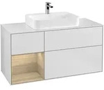 Villeroy & Boch Waschbeckenunterschrank Finion F41, Eckig, White Matt Lacquer /...