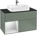 Villeroy & Boch Waschbeckenunterschrank Finion F36, Olive Matt Lacquer,...
