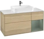 Villeroy & Boch Waschbeckenunterschrank Finion F42, Eckig, Oak Veneer,
