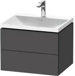 Duravit M&ouml;belset c-shaped Set wandh&auml;ngend wandh&auml;ngend &bdquo;L-Cube&ldquo; 60 &times; 48...
