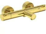 Badethermostat Aufputz Ceratherm T125 Pin-Griffe Brushed Gold