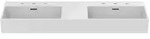 Ideal Standard Doppelwaschtisch Extra 1215 mm, wei&szlig; (Alpin), Keramik, 3 Hahnl&ouml;cher