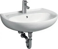 Geberit 223065068, Geberit Wandwaschtisch "Renova", mit &Uuml;berlauf, Hahnlochposition