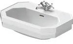 Waschtisch 1930 600 mm mit &Uuml;L, mit HLB, 1 HL, wei&szlig;