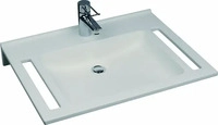 Geberit 402170016, Geberit Publica Waschtisch eckiges Design, mit Ausschnitten,