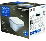 Duravit Wand-Tiefsp&uuml;l-WC inkl. WC-Sitz &bdquo;DuraStyle&ldquo; 37 &times; 54 &times; 38,8 cm in Wei&szlig;