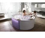 Hoesch Badewanne &bdquo;Ergo+&ldquo; freistehend oval 200 &times; 160 cm in Wei&szlig;