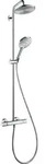 Hansgrohe Showerpipe Raindance S EcoSmart mit Thermostat, Chrom, 240 mm