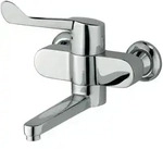 Kludi MEDI CARE Einhebelmischer Wandarmatur chrom, Ausladung 237 mm, schwenkbar oder