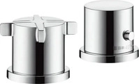 Hansgrohe 36412000, Hansgrohe 2-Loch Thermostat Axor Citterio E F-Set chrom