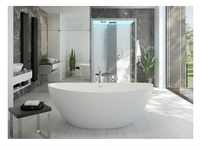 Hoesch Badewanne „Namur“ freistehend oval 180 × 90 cm in Weiß