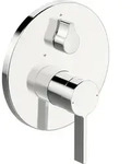 HansaLOFT Einhebelmischer Fertigmontageset f&uuml;r Wanne/Brause, Rosette rund mit