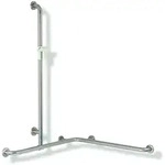 HEWI Duschhandlauf 805 Classic, Edelstahl, Reinwei&szlig;