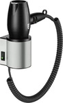 KEUCO 14995060051, KEUCO Haartrockner mit Wandhalterung Edelstahl-finish/wei&szlig;