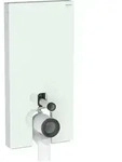Monolith Sanit&auml;rmodul f&uuml;r Stand-WC, 101 cm, Frontverkleidung aus Glas: Glas mint,