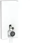Monolith Sanit&auml;rmodul f&uuml;r Stand-WC, 101 cm, Frontverkleidung aus Glas: Glas wei&szlig;,