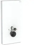 Monolith Sanit&auml;rmodul f&uuml;r Wand-WC, 101 cm, Frontverkleidung aus Glas: Glas wei&szlig;,