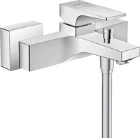 Hansgrohe 32540000, Hansgrohe Metropol Wannenmischer Aufputz, Chrom, Ausladung 180