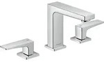 Hansgrohe Metropol 3-Loch Waschtischarmatur 110 mit Hebelgriffen und Push-Open
