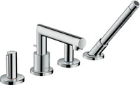 Hansgrohe 45444000, Hansgrohe AXOR Uno 4-Loch Wannenrandarmatur mit Zerogriffen,