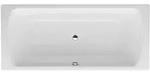 Einbau-Badewanne PRO 800x1800x450 aus Stahl inklusive Schallschutz wei&szlig;