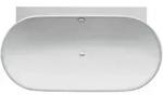 Duravit Badewanne &bdquo;Luv&ldquo; vorwand oval 1800 &times; 950 mm, mittig in Wei&szlig; (matt)