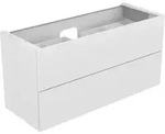 edition 11 waschtischunterbau mit 2 ausz&uuml;gen 1400 x 700 x 535 mm wei&szlig;