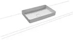 Kaldewei MIENA Waschtisch-Schale, alpinwei&szlig;, 580 x 380 mm, Perl-Effekt, ohne