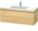 Duravit M&ouml;belset c-shaped Set wandh&auml;ngend wandh&auml;ngend &bdquo;L-Cube&ldquo; 120 &times; 50 &times; 48