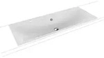 Kaldewei SILENIO Einbau-Doppelwaschtisch, alpinwei&szlig;, Perl-Effekt, 1200x460 mm, 14 mm