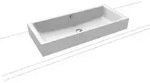 Kaldewei PURO S Aufsatzwaschtisch, alpinwei&szlig;, Perl-Effekt, 900 x 385 mm, Randh&ouml;he