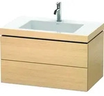 Duravit M&ouml;belset c-shaped Set wandh&auml;ngend wandh&auml;ngend &bdquo;L-Cube&ldquo; 80 &times; 50...