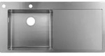 Hansgrohe Einbausp&uuml;le S71 Edelstahl, 490 mm Breite, 184 mm Tiefe, flach...