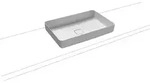 Kaldewei MIENA Waschtisch-Schale, alpinwei&szlig; matt, Perl-Effekt, 580 x 380 mm, ohne