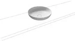 Kaldewei MIENA Waschtisch-Schale, rund, 450 mm Durchmesser, alpinwei&szlig; matt mit