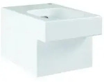 Wand-Tiefsp&uuml;l-WC Cube Keramik 39245_H, Abgang waagerecht, sp&uuml;lrandlos, f&uuml;r